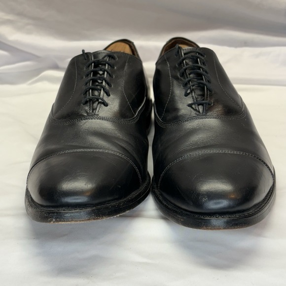 Allen Edmonds Park Avenue Cap-Toe Oxford Leather Dress Shoes Size 10.5 3E Black - Picture 2 of 16